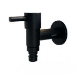 SS BIB TAP WITH FLANGE (LEVER HANDLE)