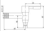 SS Bib Tap With Flange(Lever Handle )