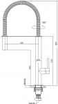 Pull  Out Sink Mixer With Black Rose Gol