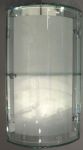 AR112C-2  2 Tier Corner Glass Cabinet