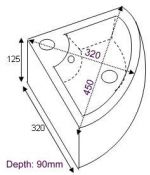 WC-3002C-WT Dimension Drawing