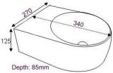 CB-3003-WT Dimension Drawing
