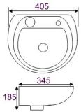 CB-3005-WT Dimension Drawing
